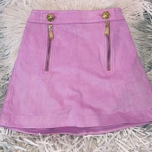 Lilac mini skirt